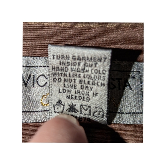 Victor Costa Occasion Blouse - Size XL - Mocha Colour - Picture 9 of 9